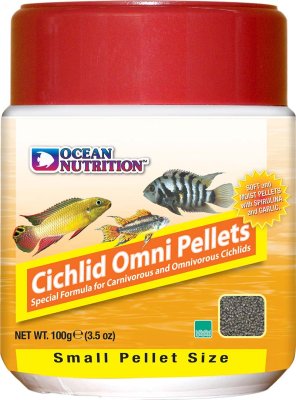 OCEAN NUTRITION CICHLID OMNI PELLETSMALL 100GR