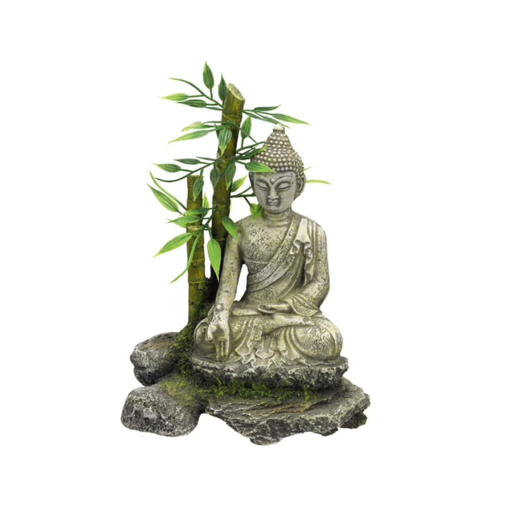 Zen Statue med bamboo 12 x 9 x 16 cm
