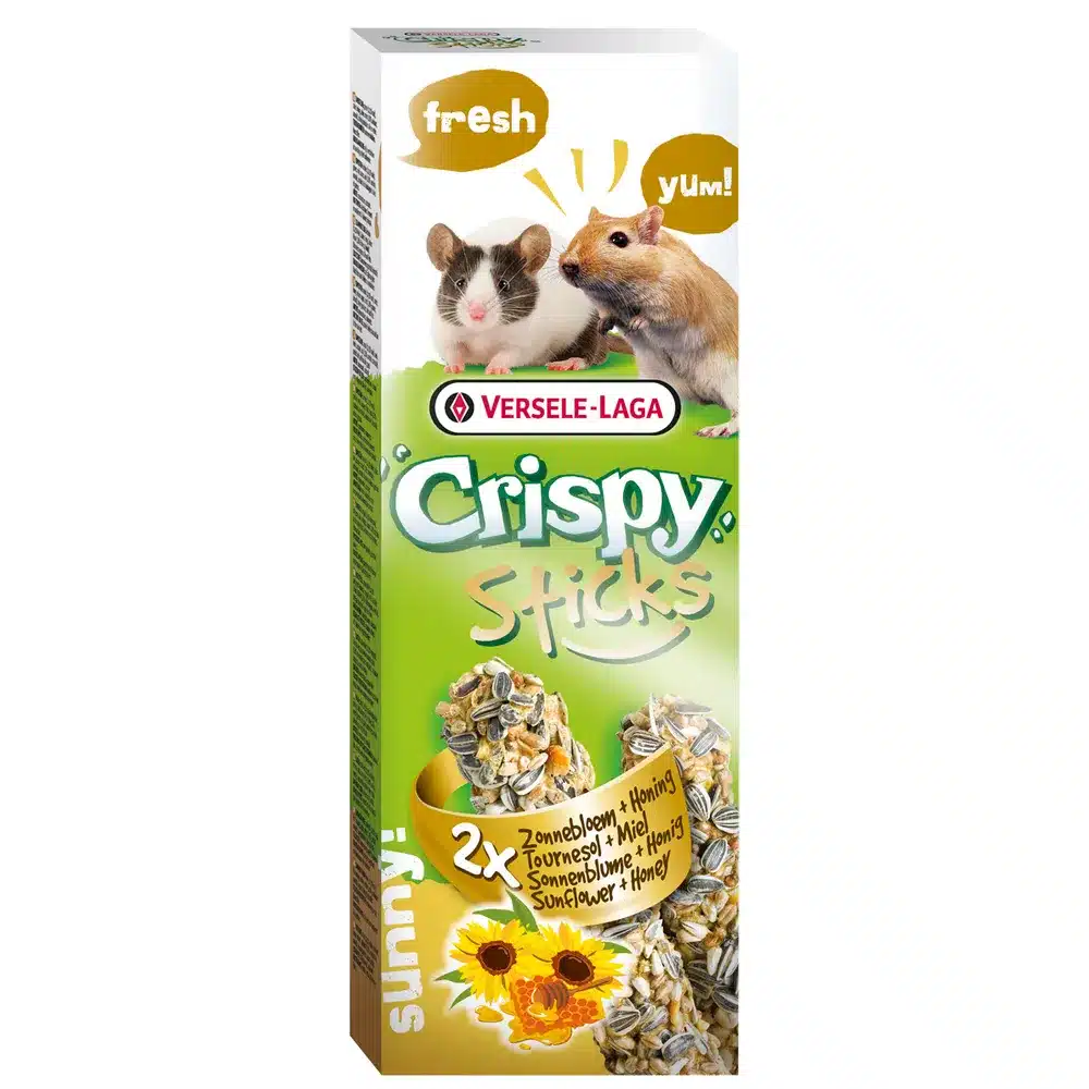 Crispy Sticks Ørkenrotte/Mus Solsikkefrø & Honning 110gr