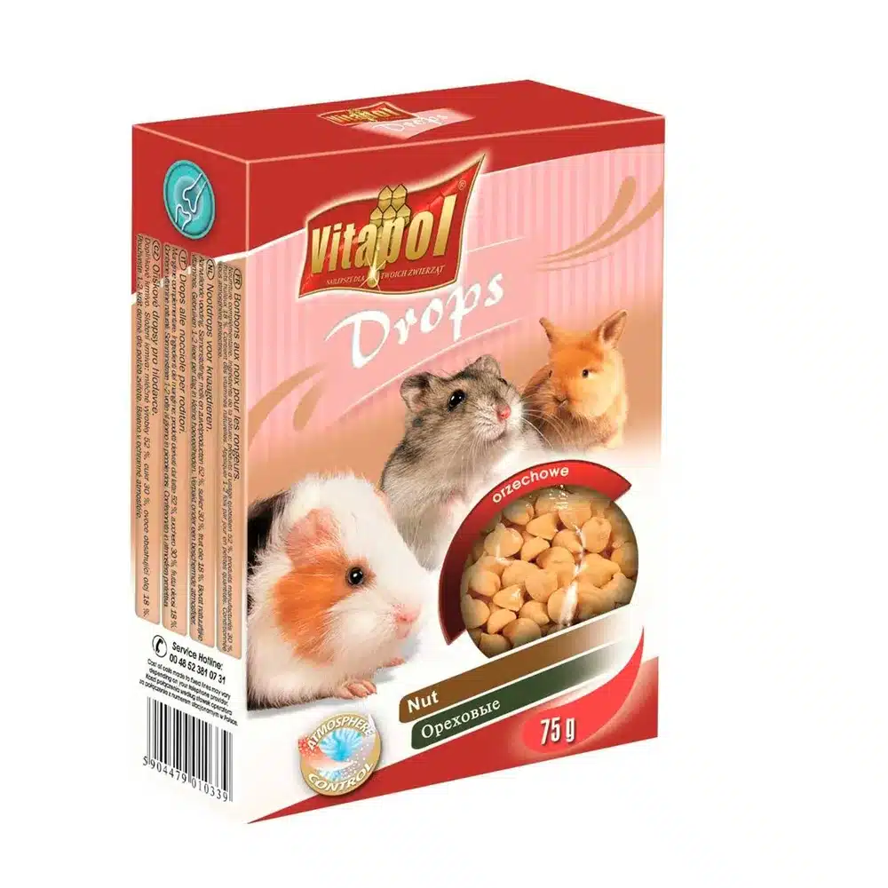 Vitapol drops nødder 75gr