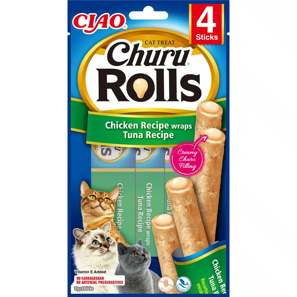 Churu Rolls Tun/Kylling 4x10gr