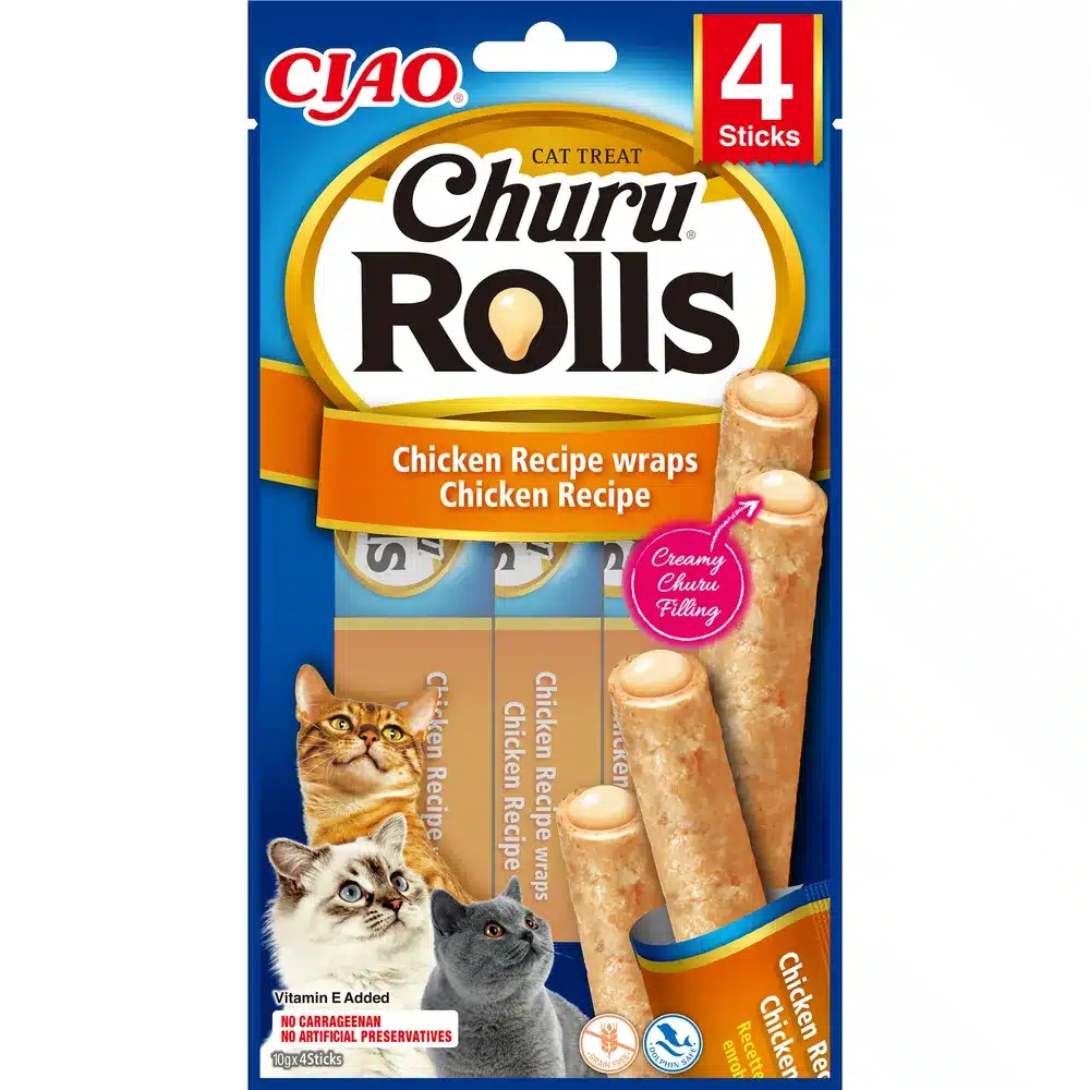 Churu Rolls Kylling 4x10gr