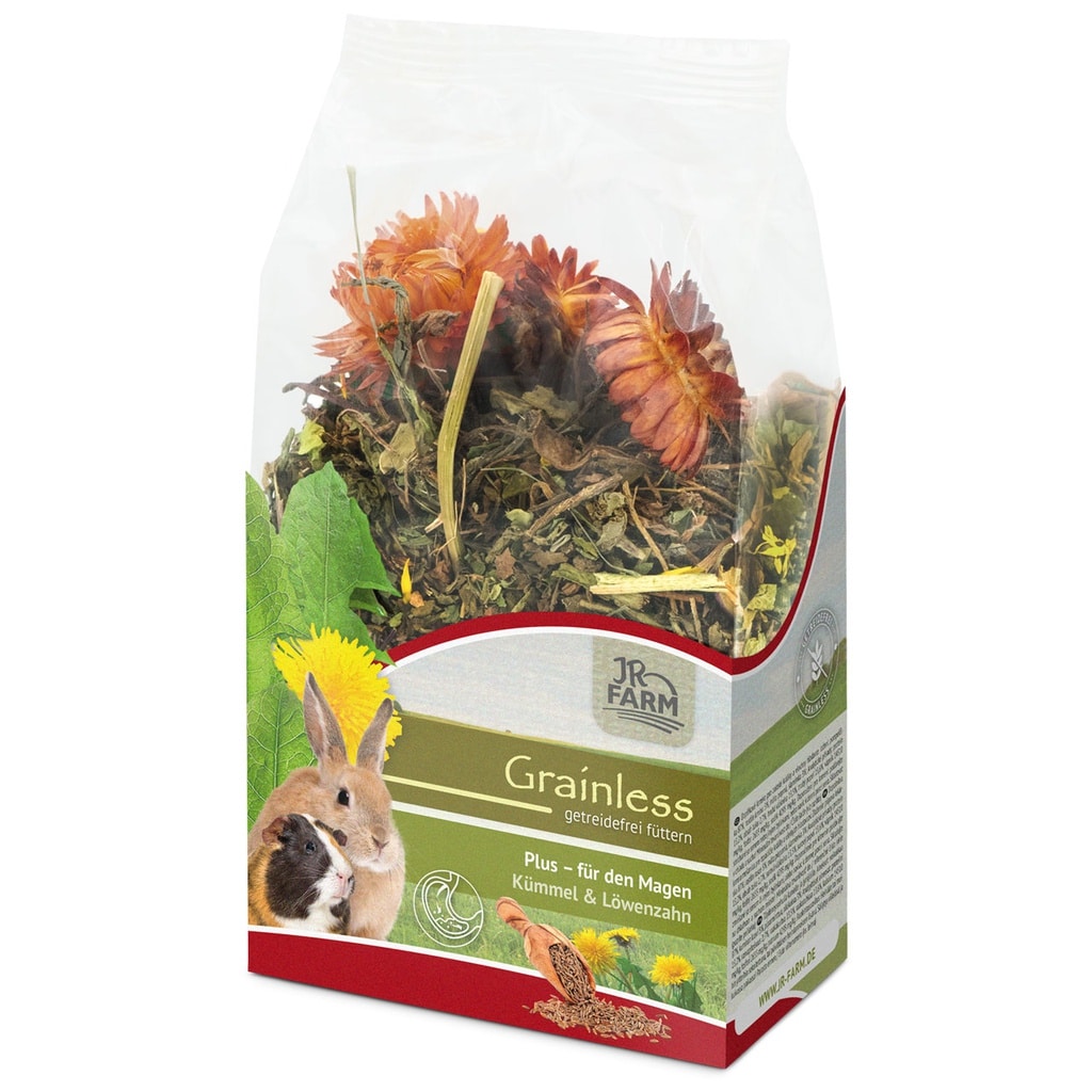 JR Farm Grainless PLUS Kommen/Mælkebøtte 100g