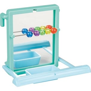 Flamingo Blåt spejl med Siddepind