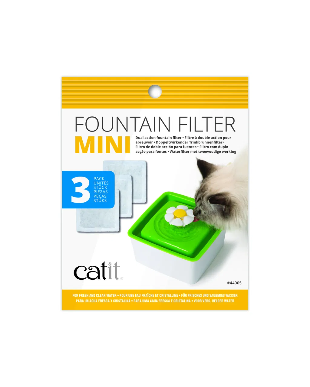 Filtersæt á 3 stk t/Catit Senses 2.0 MiniFountain