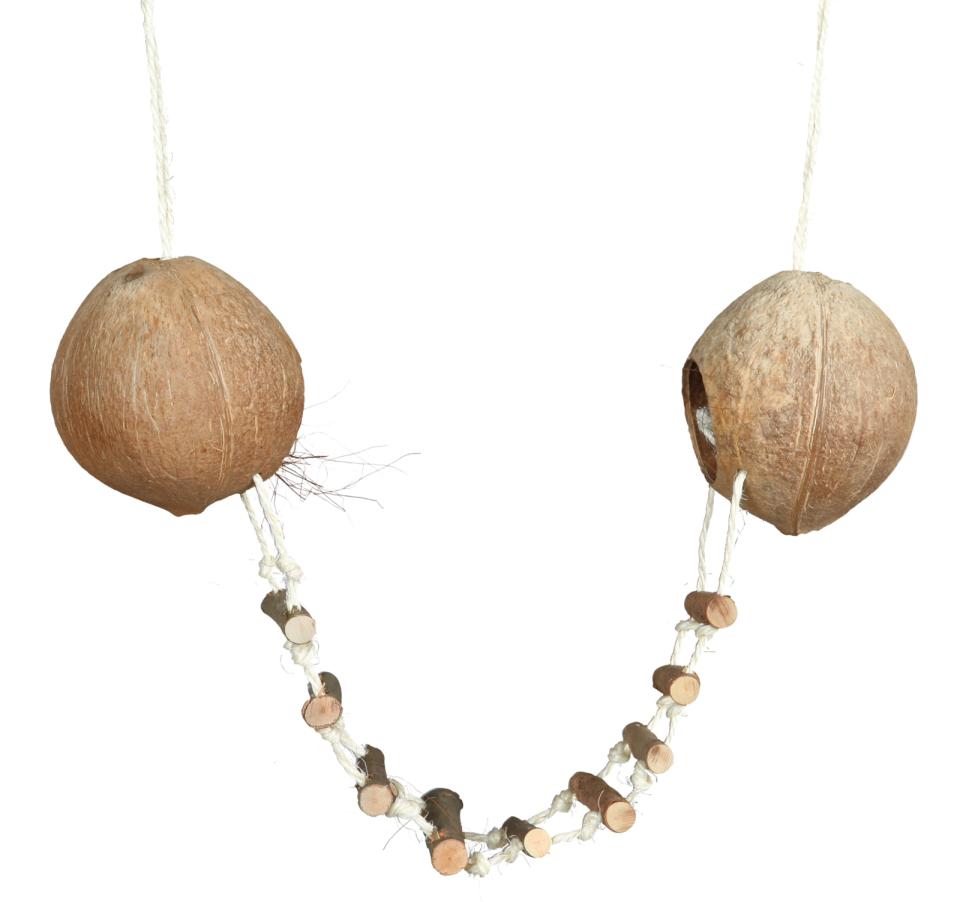 Trixie Kokosnøddehus med stige, dobbelt