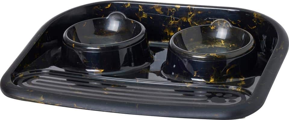 Savic Butler foderbakke med 2 skåle 2x300 ml