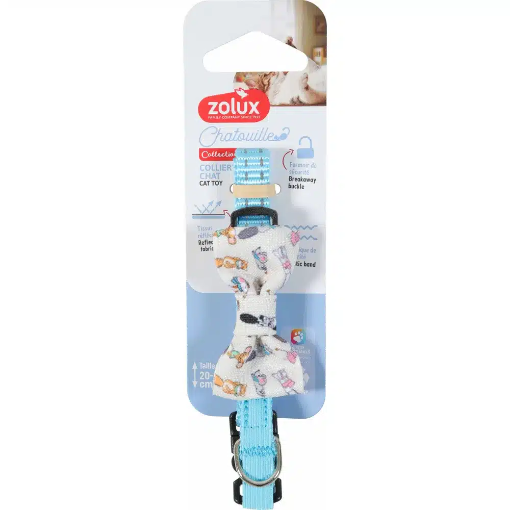 Zolux Chatouille butterfly-halsbånd Blå