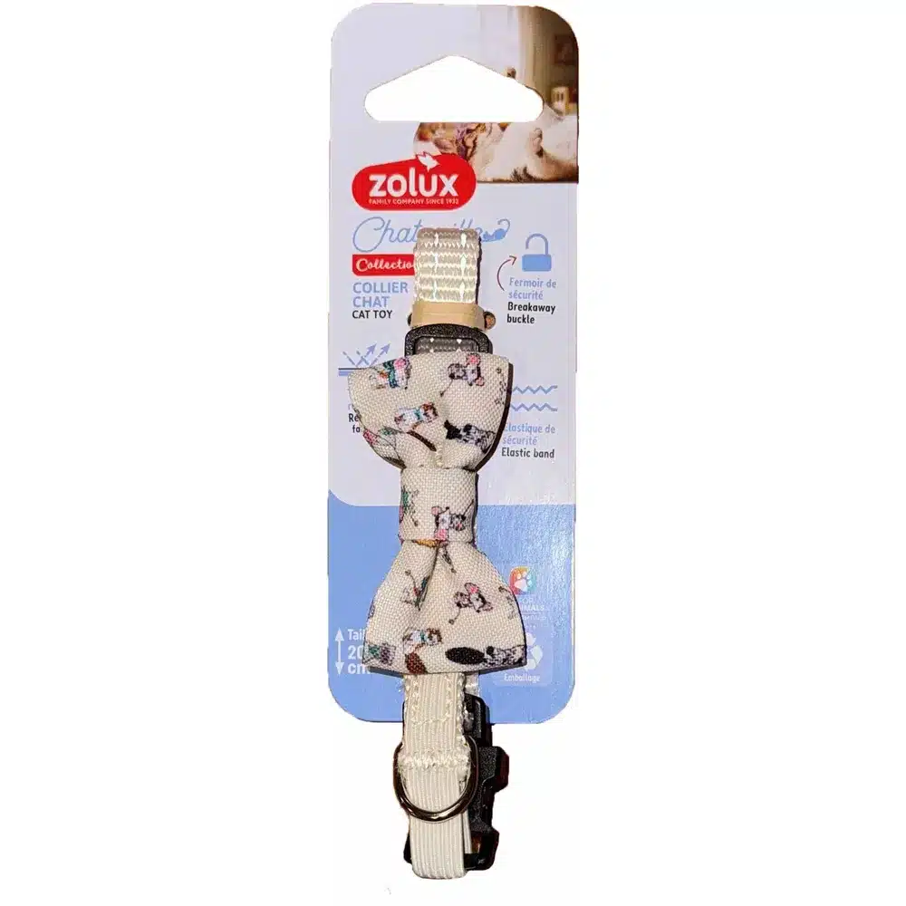 Zolux Chatouille butterfly-halsbånd Beige