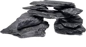 Dekosten BLACK SLATE ROCK 10-40 cm. PRIS PR KG