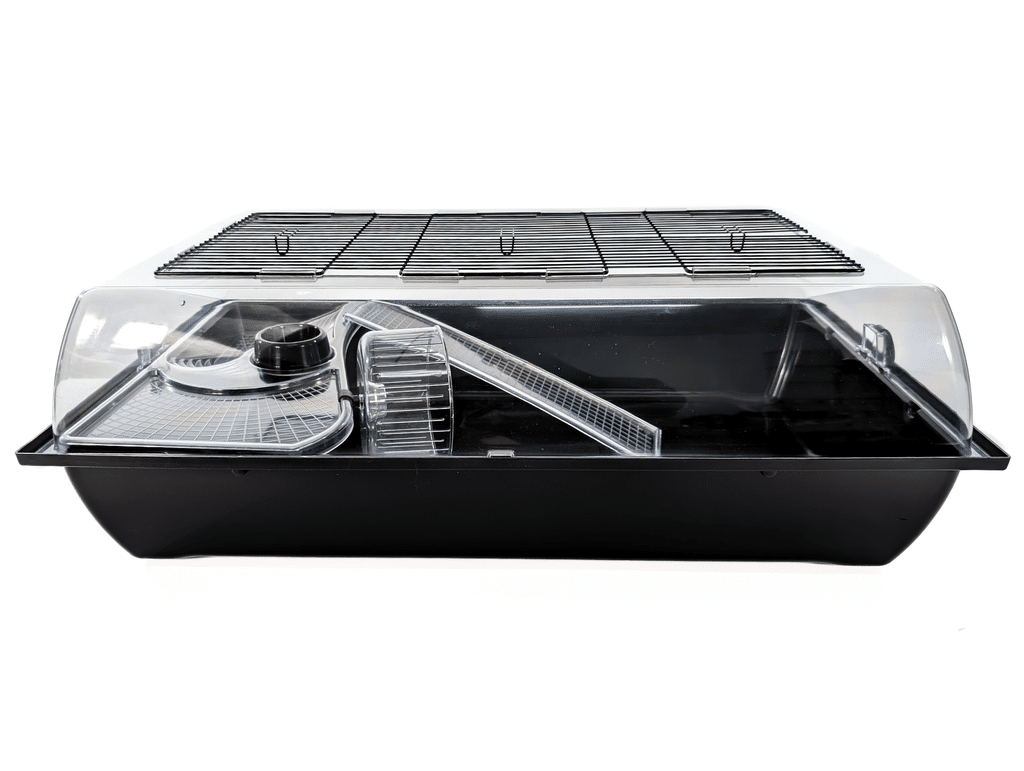 Big Alex gnaverbur sort med indhold 78x48x26,5cm