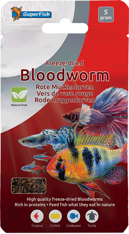 SuperFish Freeze Dried Bloodworm 5gr