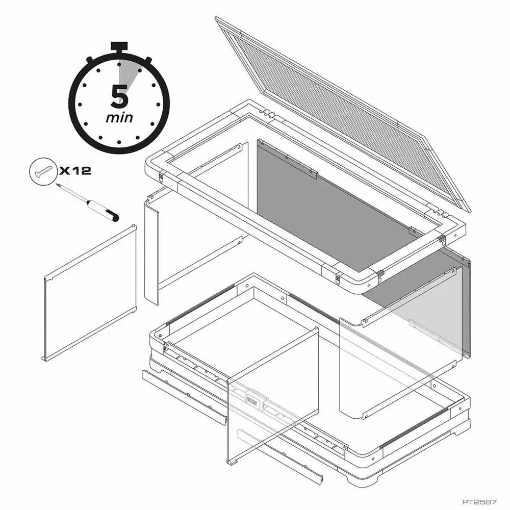 Exoterra Vista 90 90x45x45cm - Billede 3