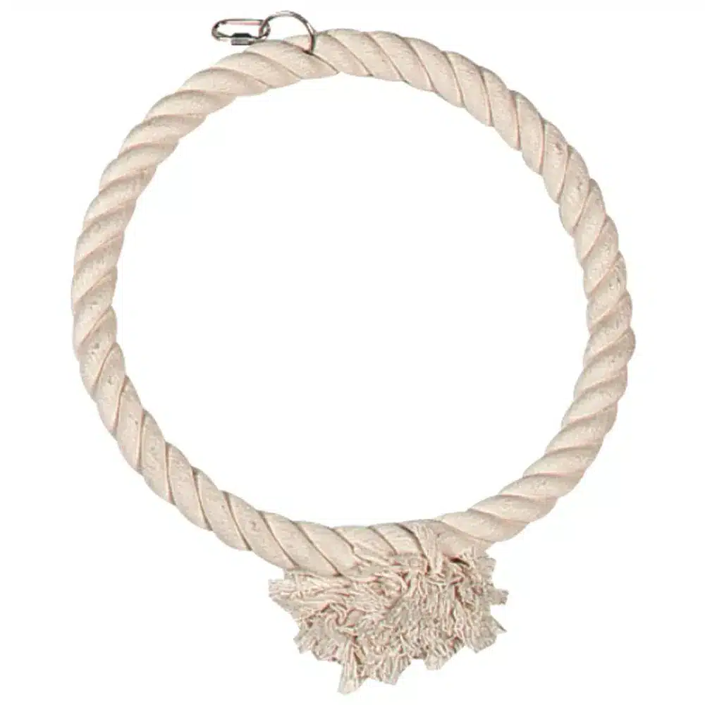 Flamingo reb med ring hvid 34cm