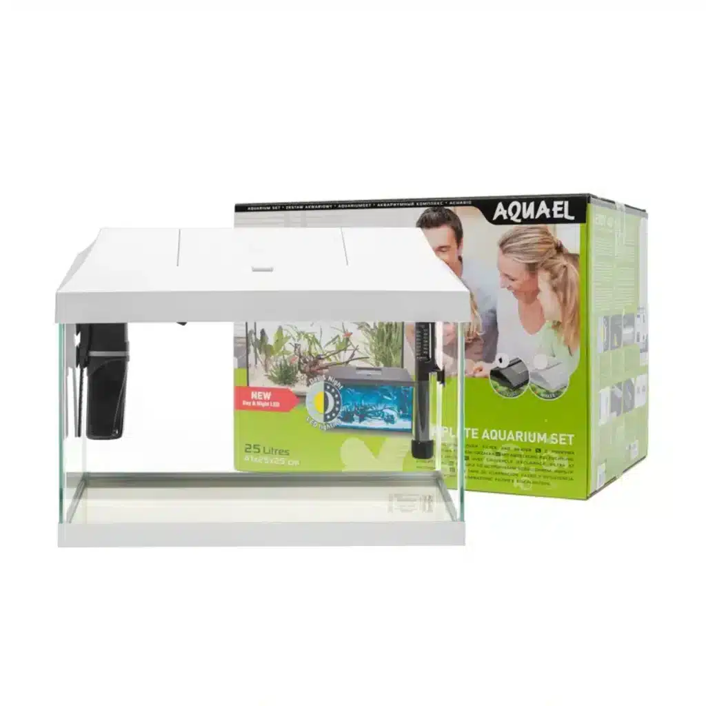 AQUAEL Akvariesæt 105 ltr. LEDDY PLUS 75 D&N Hvid 2.0