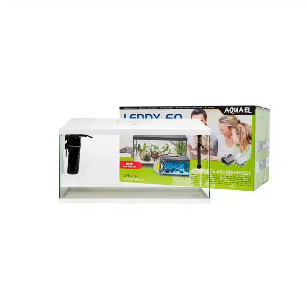 AQUAEL Akvariesæt LEDDY 60 Day & Night 54 liter Hvid 2,0
