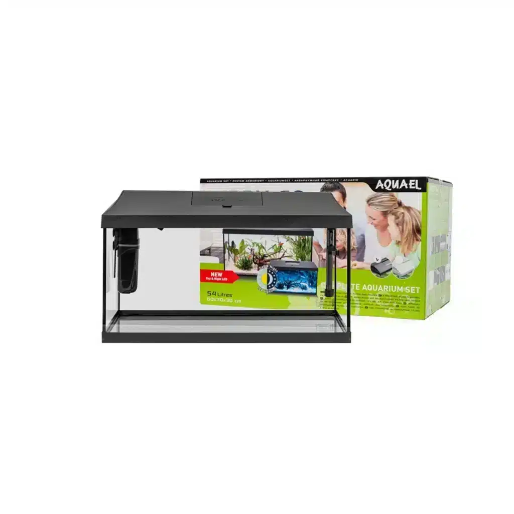 AQUAEL Akvariesæt LEDDY 60 Day & Night 54 liter Sort 2,0